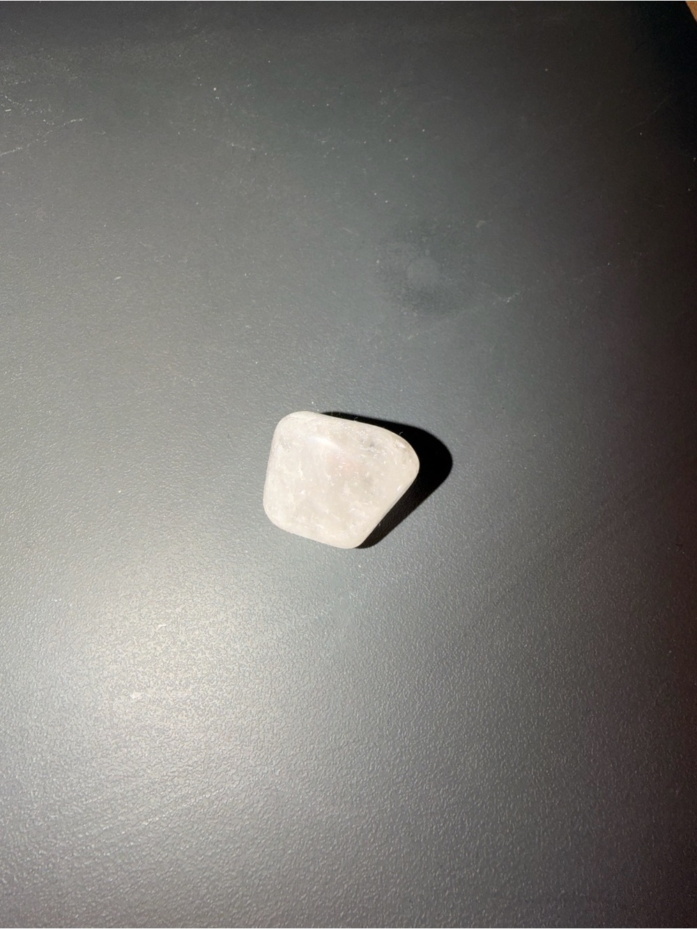 Polished Rose Quartz Palm Stone - Soft Pink Crystal